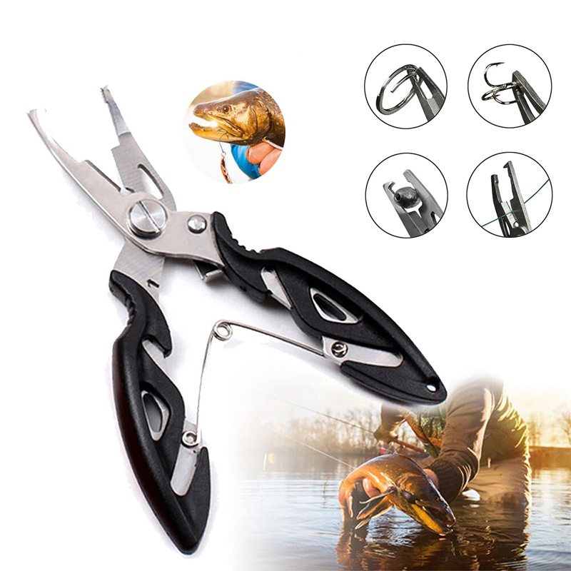 Fishing Hook Remover - Multifunctionele gebogen vistang schaar gevlochten lijn