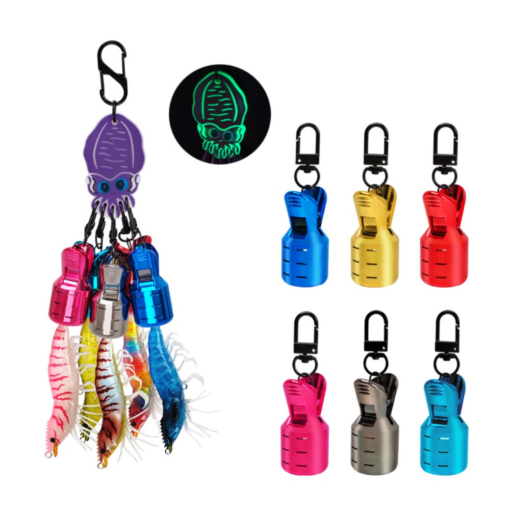 Fishing Hook Size - Egi haakbeschermerset, maat M, karabijnhaak, inktvishaak,