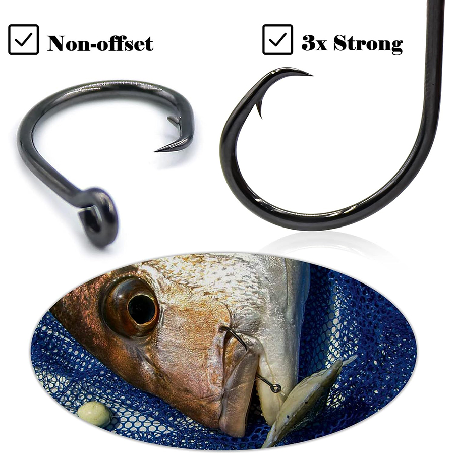 Circle Hooks 3X Sterke Zoutwat - Fishing Hook Offset recensie en prijs